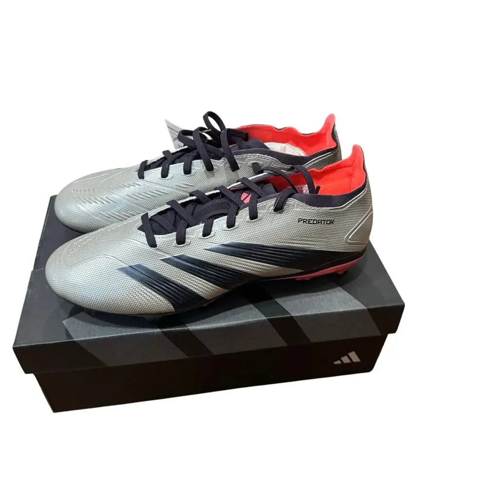 Adidas Predator League FG Soccer Cleats Men’s 9.5 Silver Pink NEW